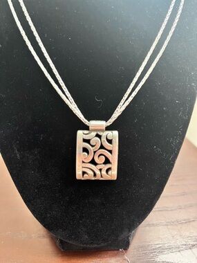 Brighton Deco Lace Double Chain Pendant